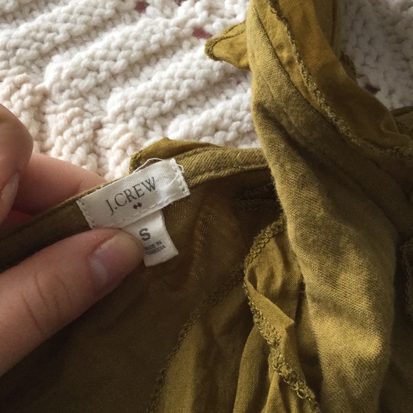 J.Crew One Sleeved Olive Tank - Picture 2 of 2